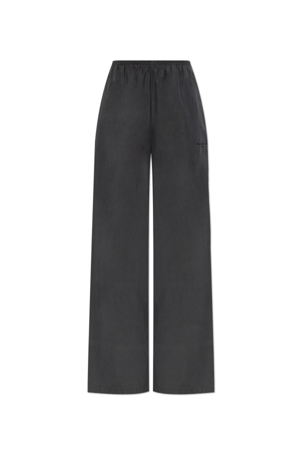 Silk trousers with logo od Alexander Wang