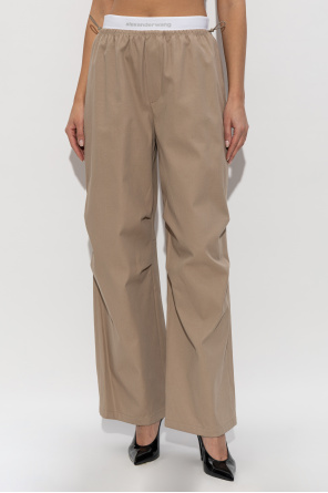 Alexander Wang Calças com logótipo