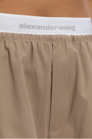 Alexander Wang Calças com logótipo