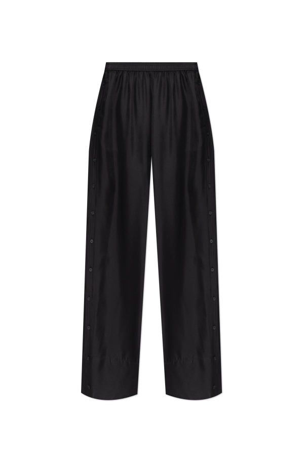 Silk trousers with decorative buttons on the legs od Alexander Wang