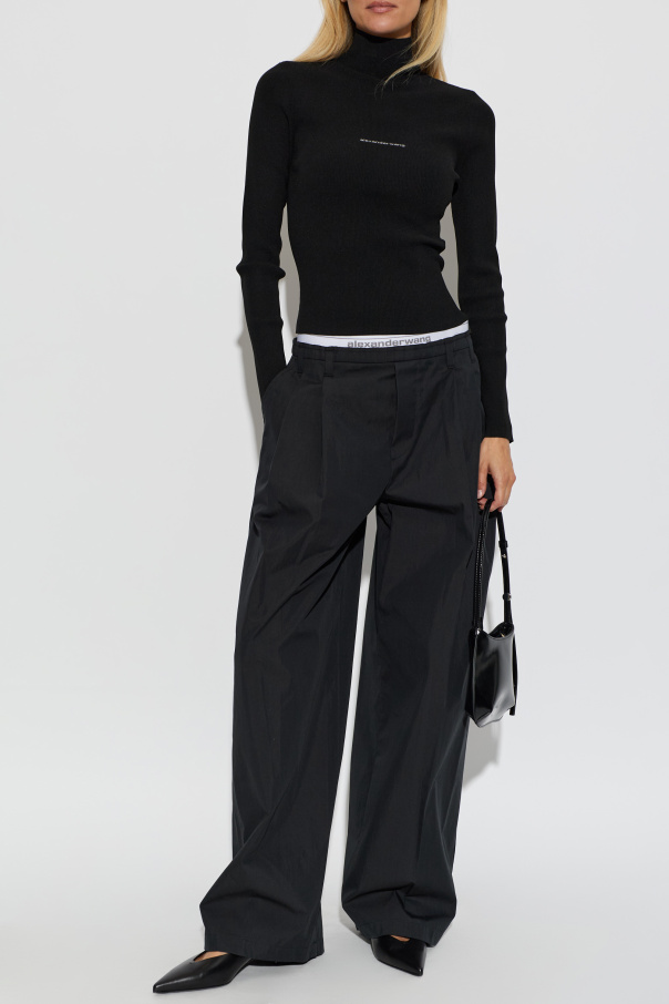 Alexander Wang Calças de perna larga