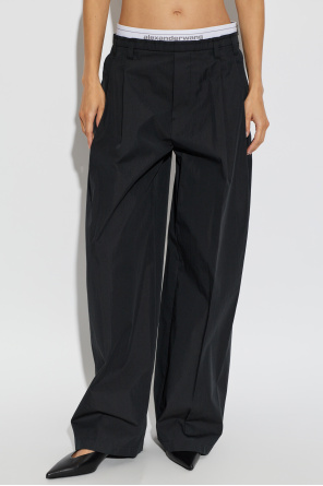 Alexander Wang Calças de perna larga