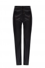 Ann Demeulemeester BLACK Leather trousers