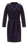 Giorgio Armani NAVY BLUE Bathrobe with logo
