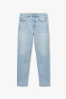 High Waisted Raw Hem Flared Cropped Jeans