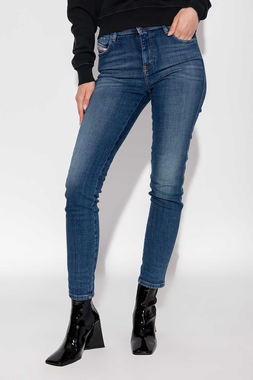 Diesel ‘2015 BABHILA’ Splatter jeans