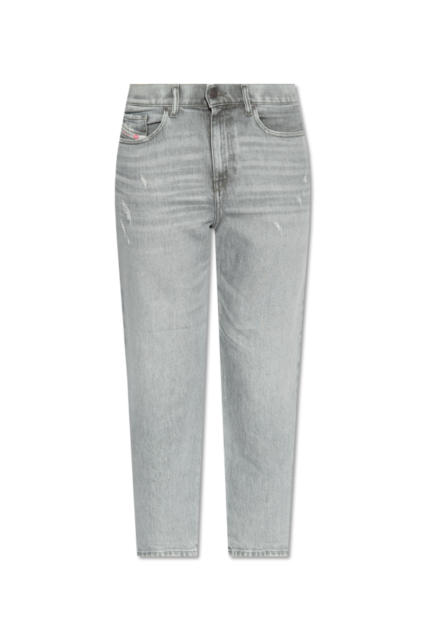 Womens Satin Print Dress - Grey '2016 D - AIR L.32' jeans Diesel