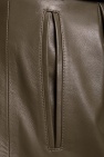 The Attico High-waisted leather trousers