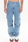 Raf Simons BLUE Raw edge jeans