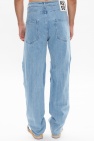 Raf Simons BLUE Raw edge jeans