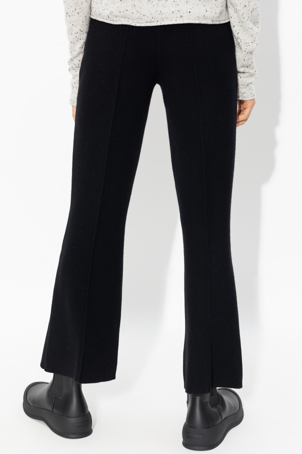 Black 'Tilley' flared trousers Lisa Yang - side-stripe technical shorts -  IetpShops TW