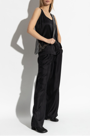 Pantalones de seda de corte holgado od Lisa Yang