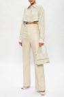 Jacquemus Flared linen trousers