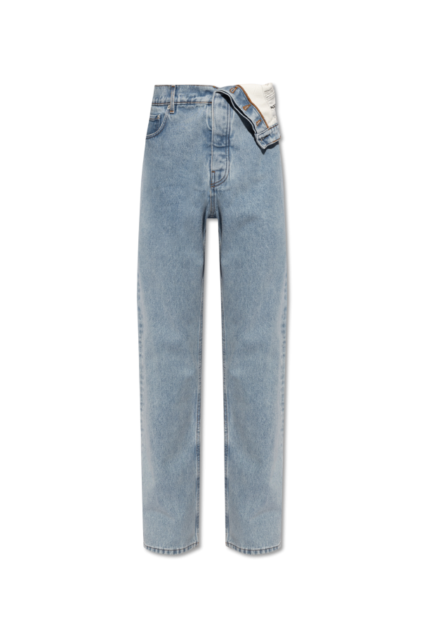 Y Project Jeans with asymmetrical trim