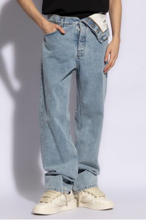 Y Project Jeans with asymmetrical trim