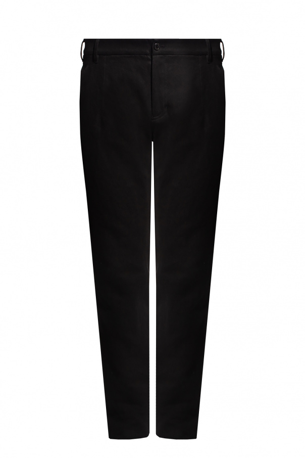 Burberry Black Cotton-blend High-waist Tailored Jodhpur Trousers