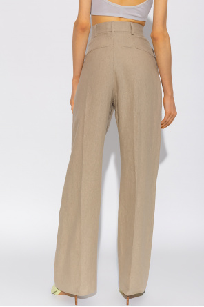 Jacquemus High-waisted linen trousers