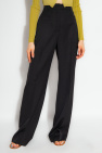 Jacquemus BLACK ‘Sauge’ pleat-front trousers