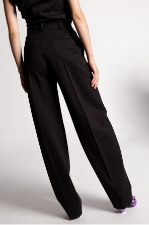 The Attico Pleat-front knit trousers