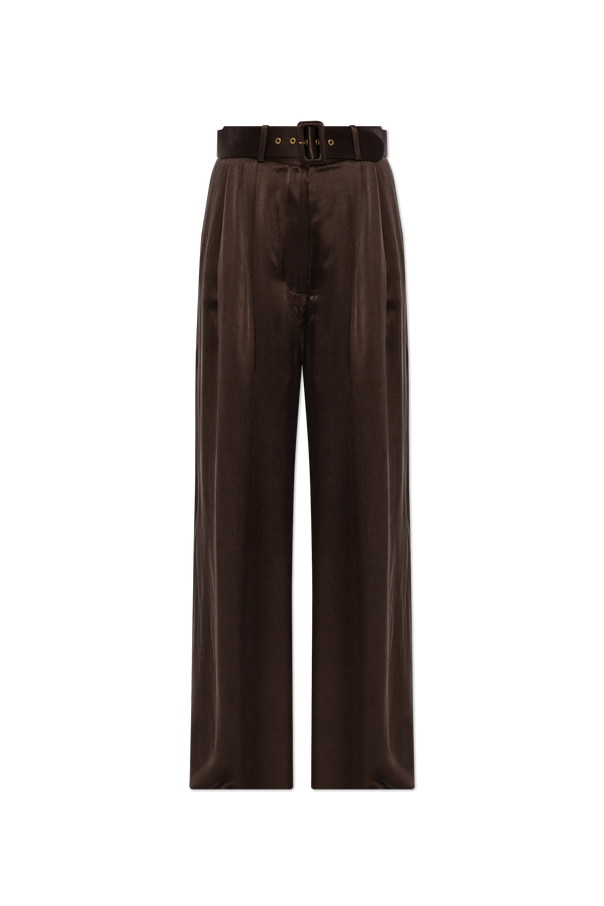 Silk trousers with a belt od Zimmermann