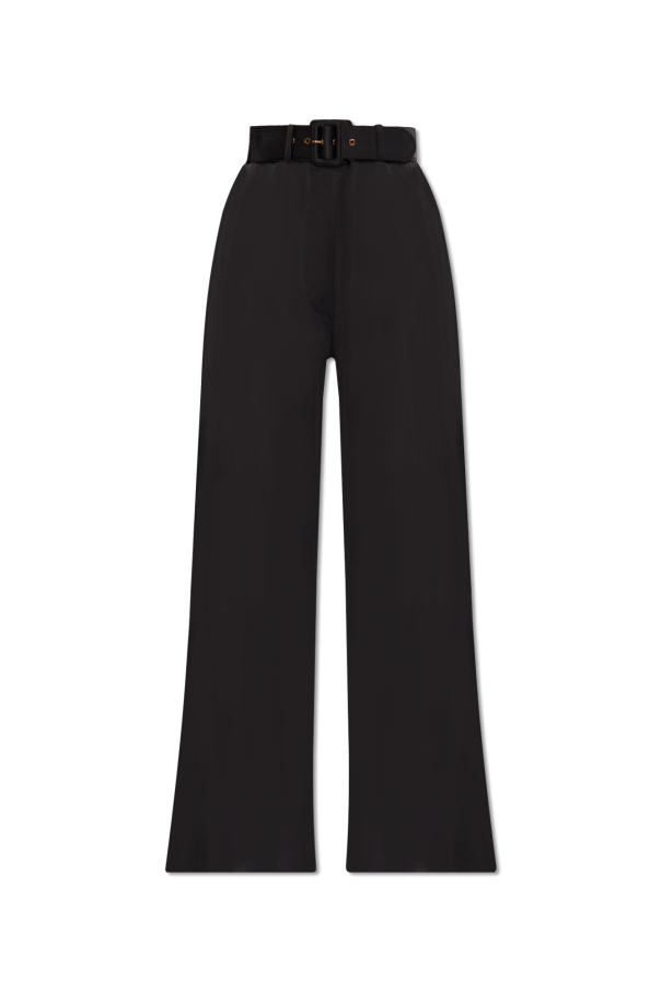 Silk trousers with belt od Zimmermann