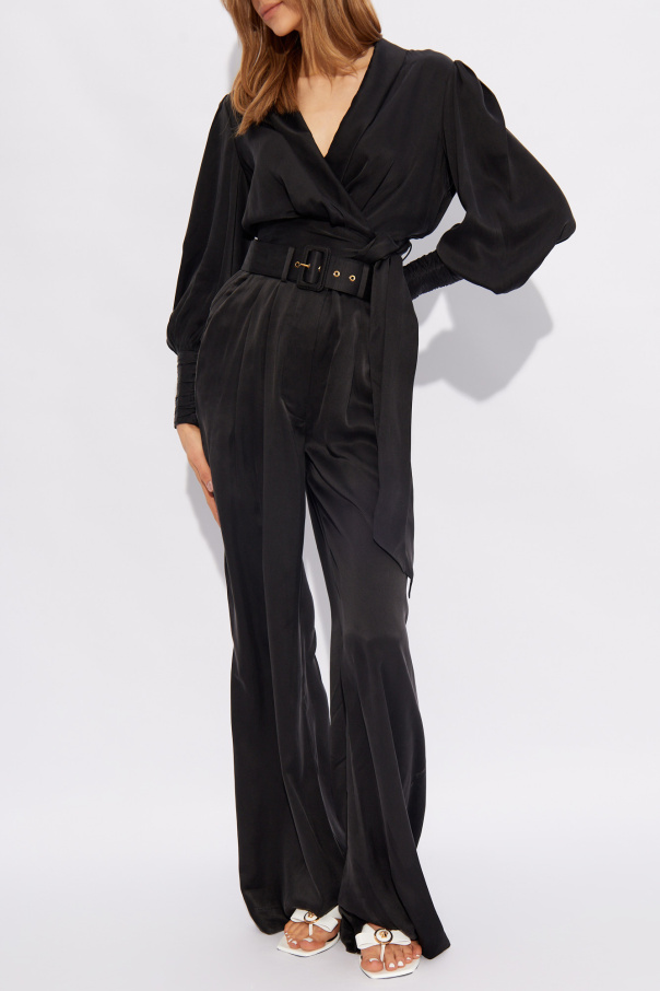 Zimmermann Silk trousers Balne with belt