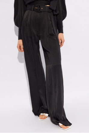 Zimmermann Silk trousers with belt