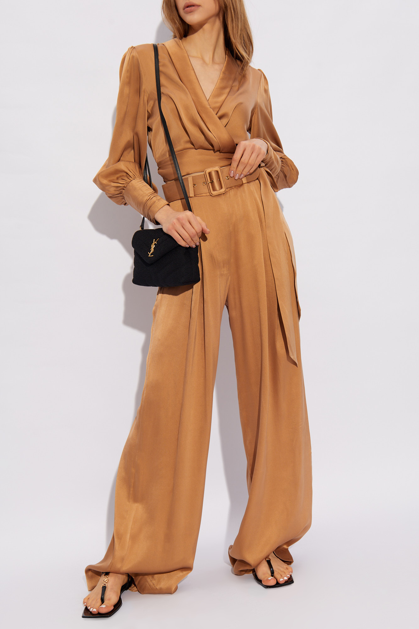 Zimmermann Silk trousers with belt