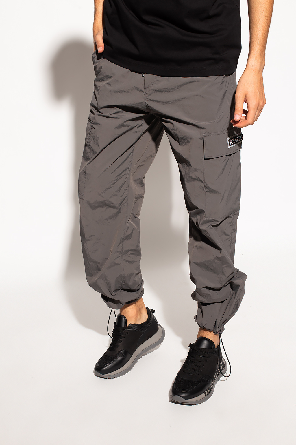 Iceberg sweatpants with pockets burberry trousers black