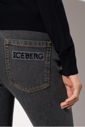 Iceberg Logo-embroidered jeans