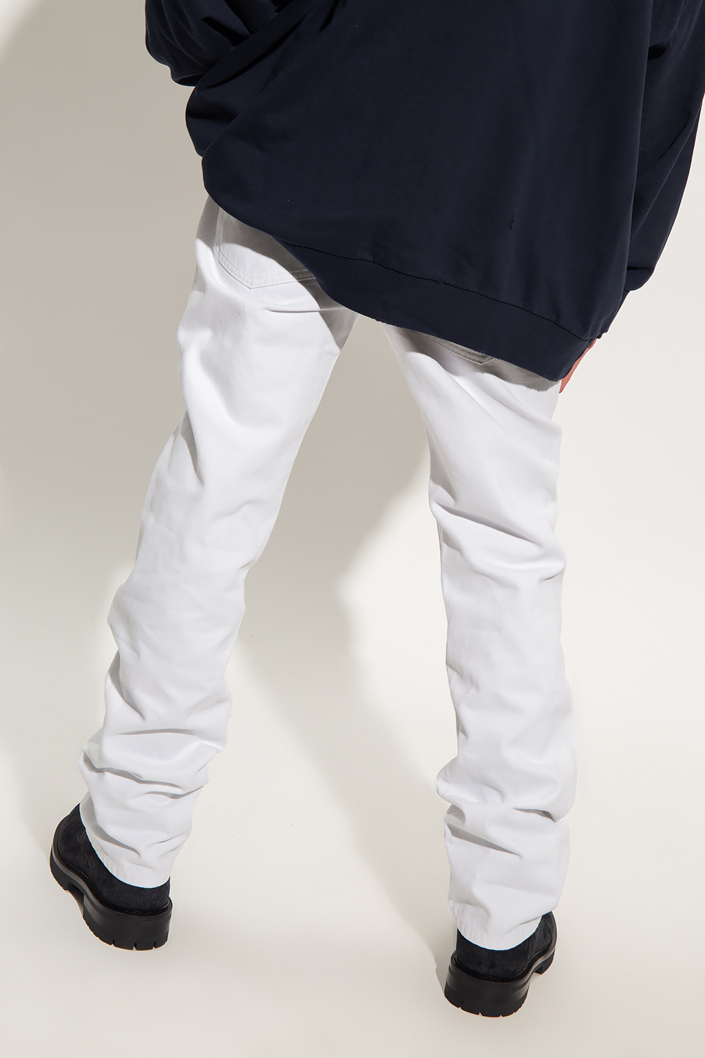 IetpShops Japan - Slim jeans Raf Simons - Calvin Klein Jeans Distressed  High-Rise Straight Leg Jeans