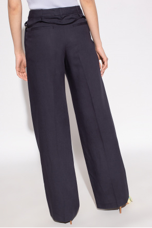 Jacquemus ‘Marino’ Twill trousers with wide legs