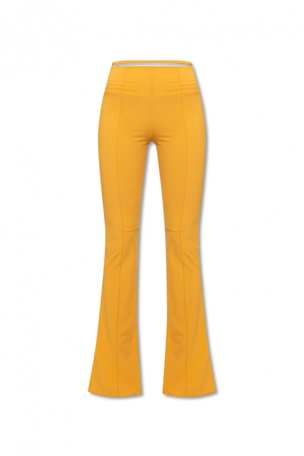 Jacquemus Spodnie z rozszerzanymi nogawkami ‘Tangelo’