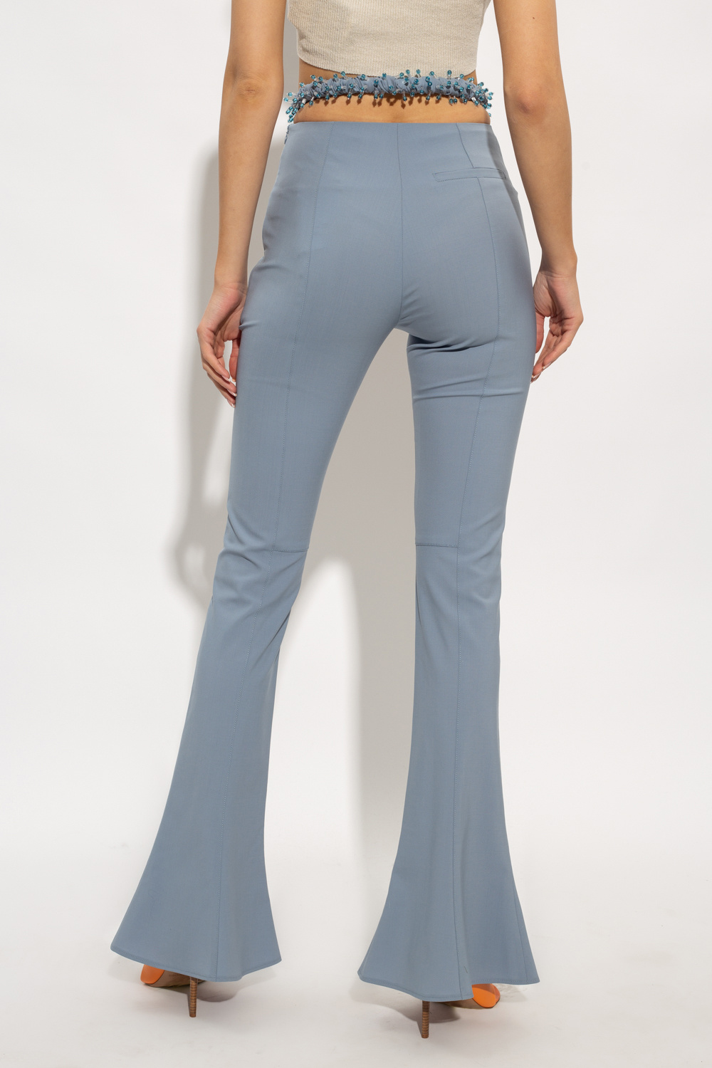 Jacquemus ‘Perli’ crab trousers with decorative belt