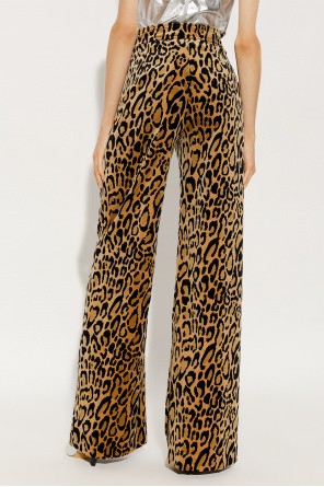 Dries Van Noten Trousers with animal motif