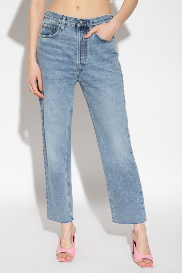 High-waisted cropped jeans Toteme - Vitkac Singapore