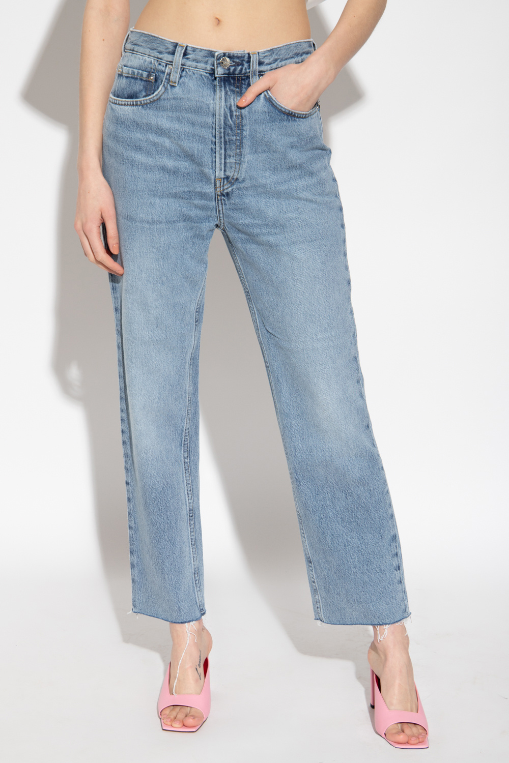 Totême High-waisted cropped jeans