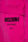 Moschino Burberry belted cotton-hemp blend shirt dress