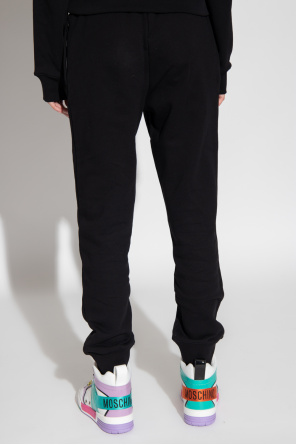 Moschino Logo Patch Techno Track Pants