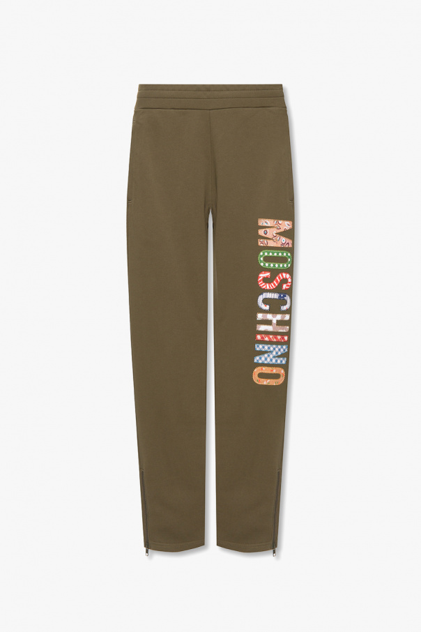 Moschino cargo wool trousers with pockets misbhv wool trousers black cargo black