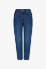 COLLUSION x014 Mellanblå baggy dad jeans med halvhög midja i 90-talsstil