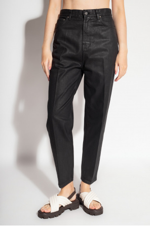 TOTEME Waxed tapered jeans