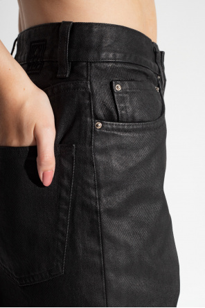 TOTEME Waxed tapered jeans