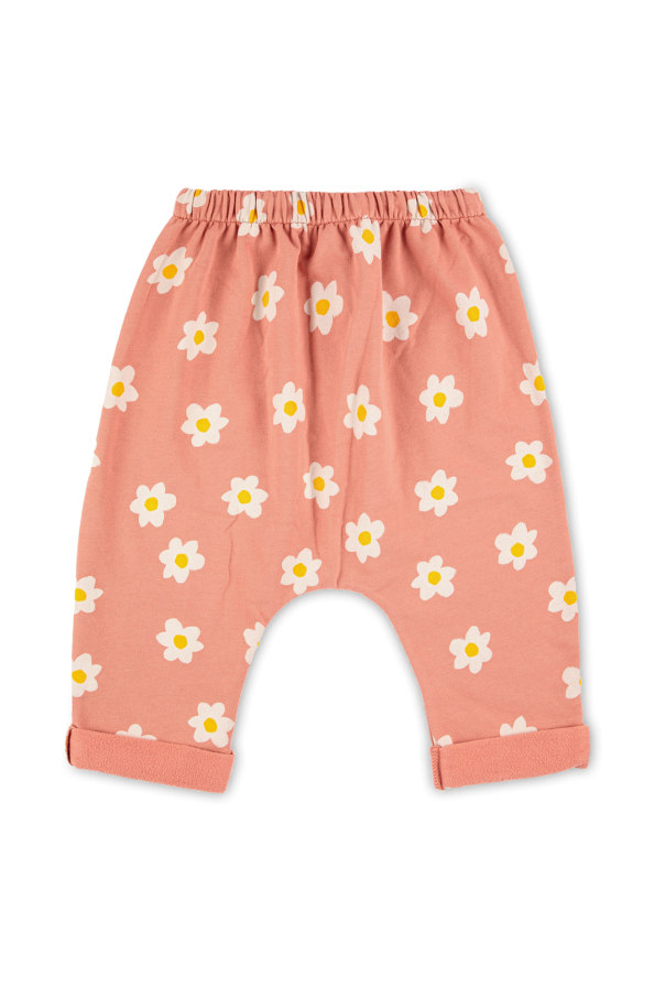 Bobo Choses Neon Rose relaxed wide-legged pants in faux-leather co-ord