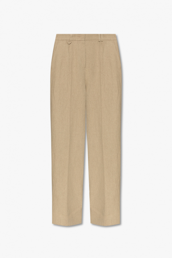 Beige 'Astouin' linen trousers Jacquemus - GenesinlifeShops Bermuda - Calf  length pants