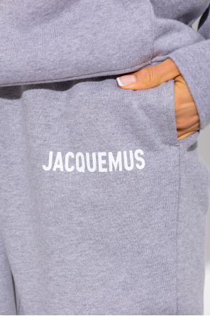 Jacquemus Shorts marrón claro con detalle de la marca de