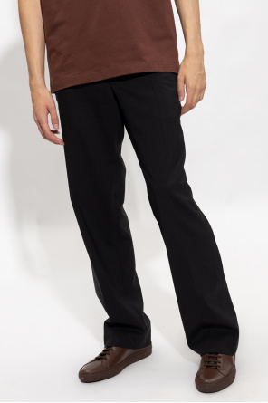 Jacquemus ‘Linu’ pleat-front logo trousers
