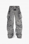 The Attico GREY Jeans with multiple pockets