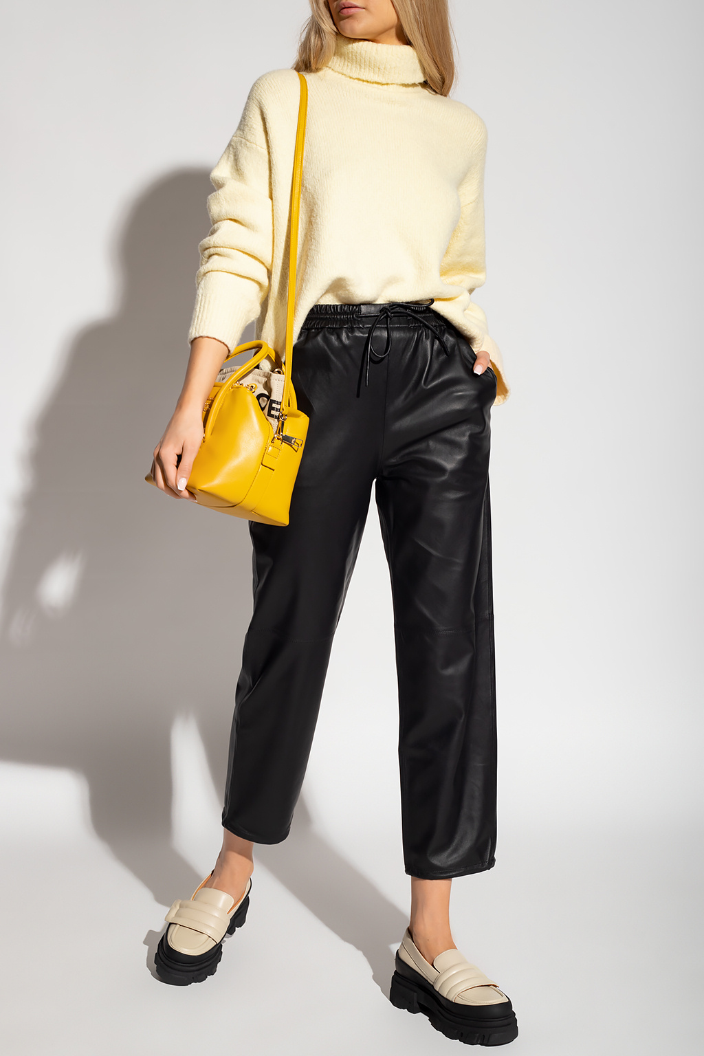 Yves Salomon Leather trousers