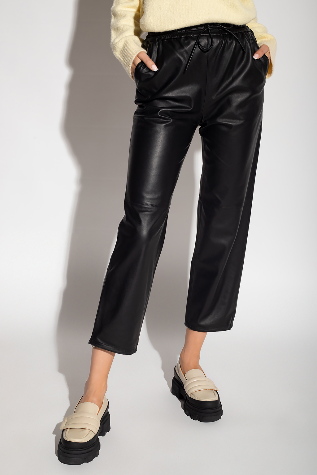 Yves Salomon Leather trousers